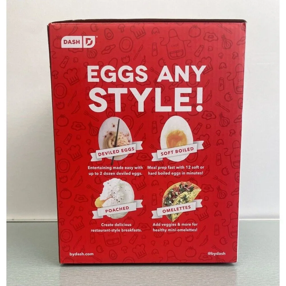 DASH Deluxe Rapid Egg Cooker for Hard Boiled, Poached, Scrambled Eggs & Omelets